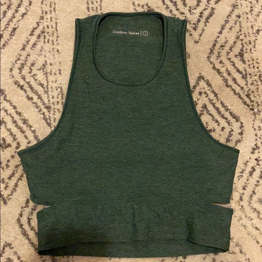Outdoor Voices Slashback Crop Top Size Small